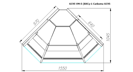 Сечение GC95 VM-5 (ВХСу-1 Carboma GC95 внешний 90)