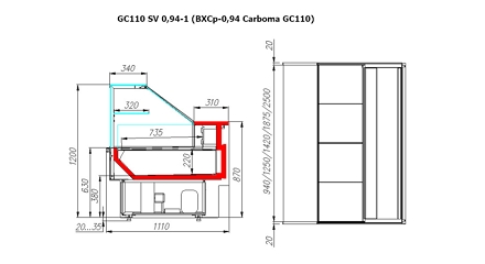 Сечение GC110 SV 0,94-1 (ВХСр-0,94 Carboma GC110)