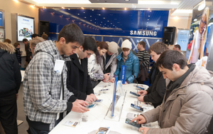 Открытие магазина Samsung